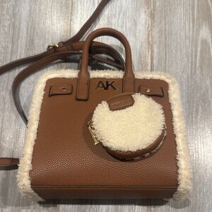 Anne Klein Brown and Cream Women's Bag